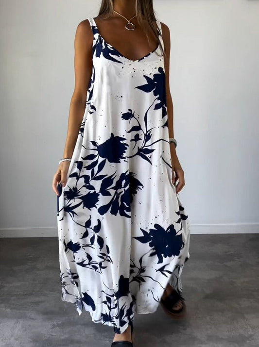 VESTIDO MAXI ESTAMPADO-SUELTO