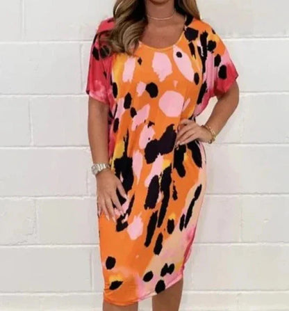 Cecile - Vestido informal con estampado de leopardo