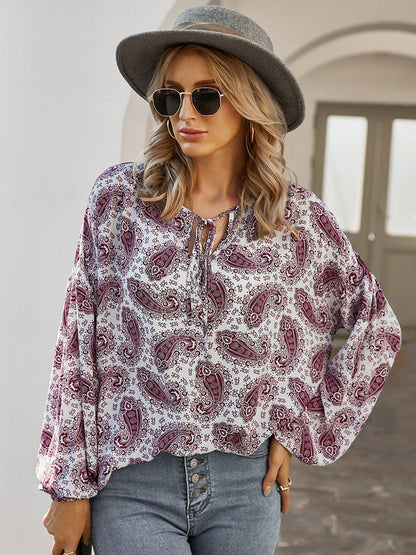 Casual Long Sleeve Loose Shirt Mujer