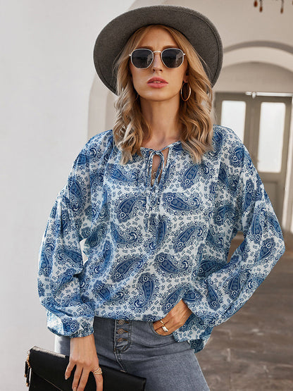 Casual Long Sleeve Loose Shirt Mujer