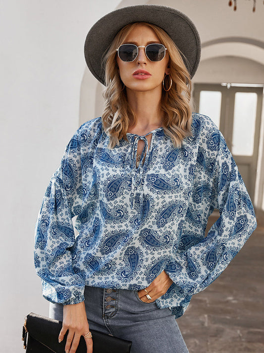 Casual Long Sleeve Loose Shirt Mujer