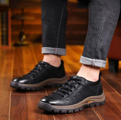 Męskie Skórzane Buty Turystyczne
