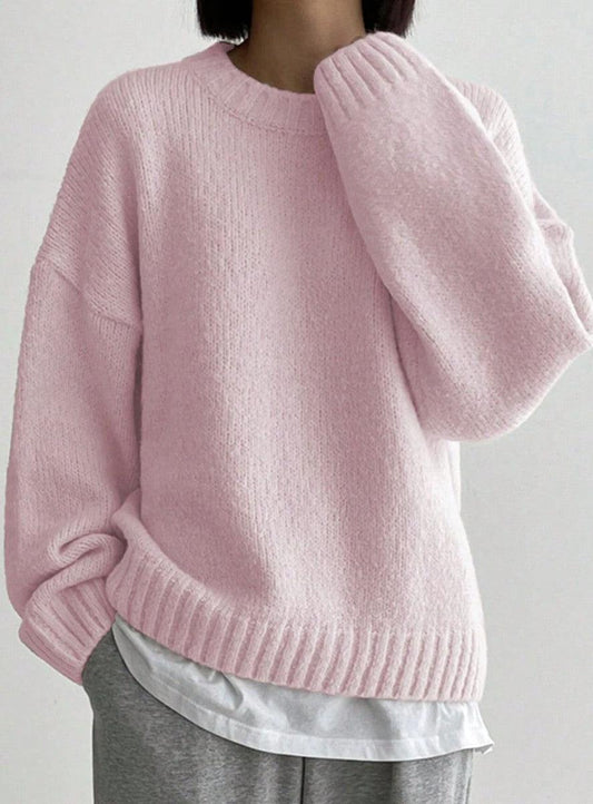 Mala - Jersey clásico de cuello redondo para mujer