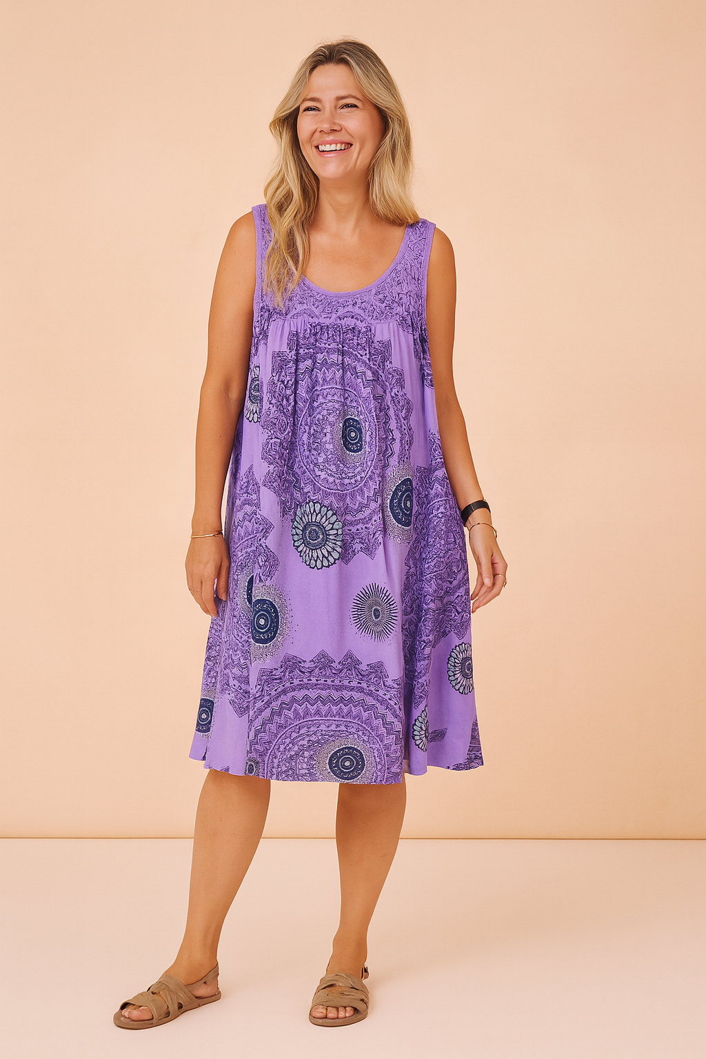 Damska Sukienka Boho Wzorzysta