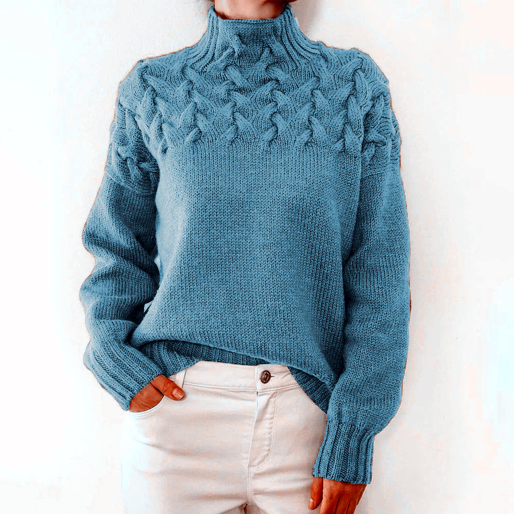 Risa | Jersey de punto de cuello alto