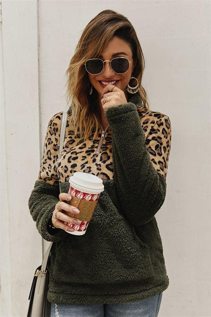 Jersey con estampado de leopardo para mujer