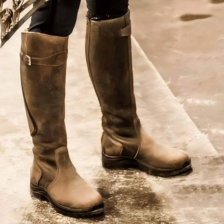 Botas de piel con hebilla | Mima Boots