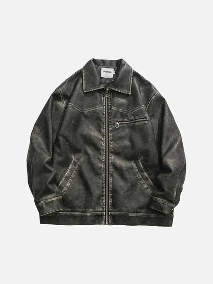 Olivia | Chaqueta de piel lavada