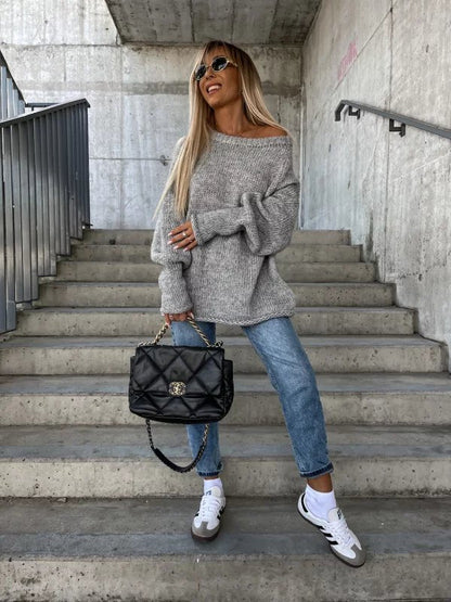 Uda Sweater | Jersey casual cuello ancho