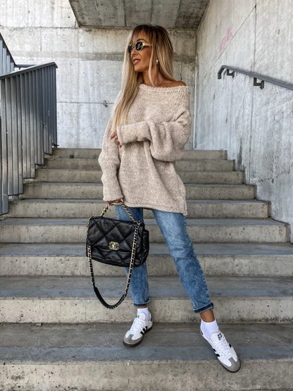 Uda Sweater | Jersey casual cuello ancho