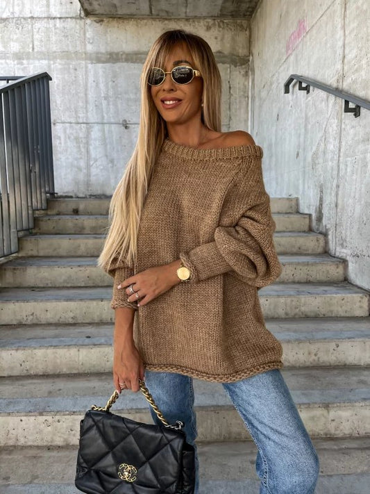 Uda Sweater | Jersey casual cuello ancho