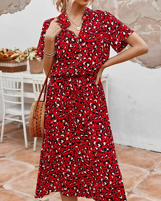 - Vestido de colores con estampado