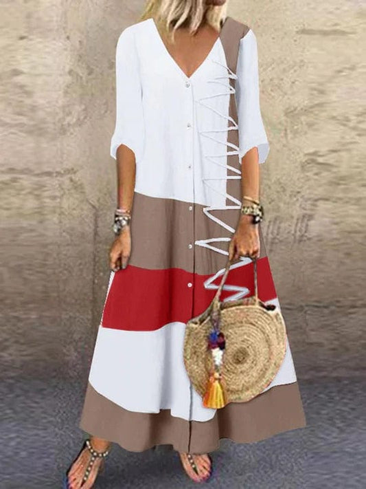 - Elegante vestido con estampado