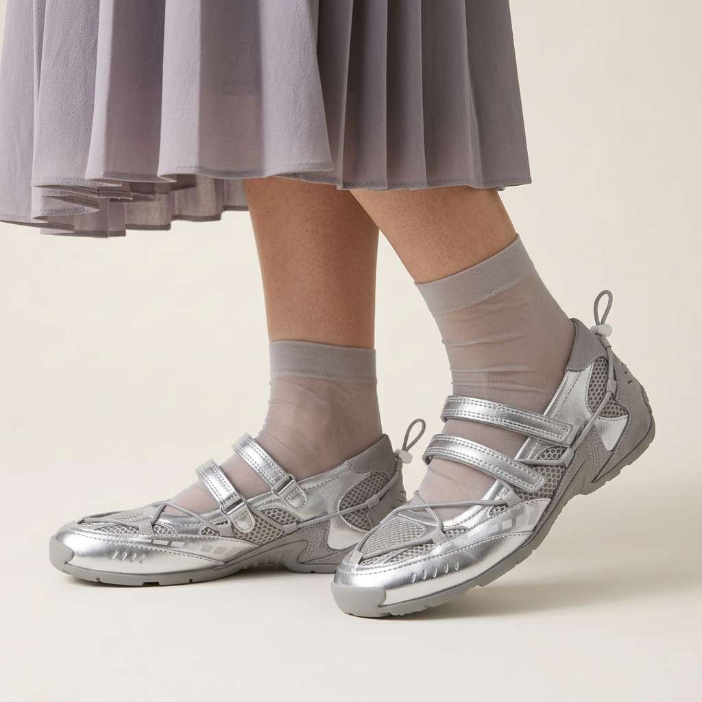 Damskie Casualowe Płaskie Buty Mary Jane