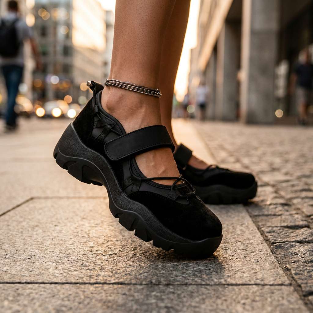 Damskie sportowe Mary Jane na platformie