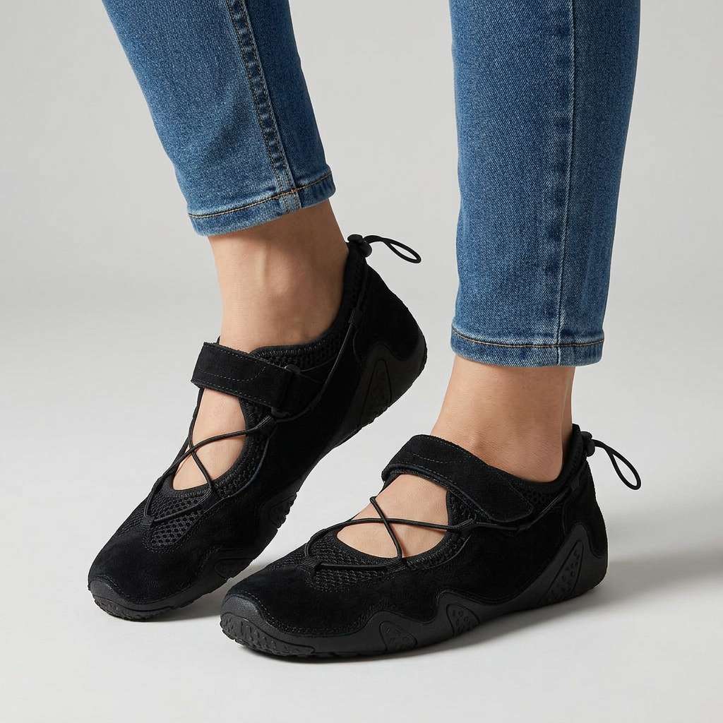 Damskie baleriny sportowe Mary Jane