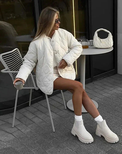 Chaqueta blanca de mujer