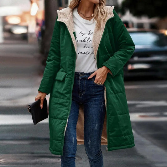 Abrigo largo de invierno para mujer