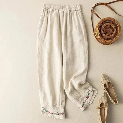 Pantalones retro en estilo étnico