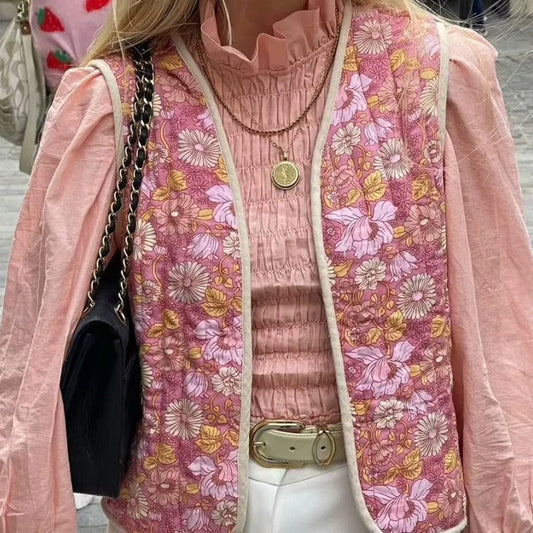 Orana Vest | Chaleco con estampado floral para mujer sin mangas