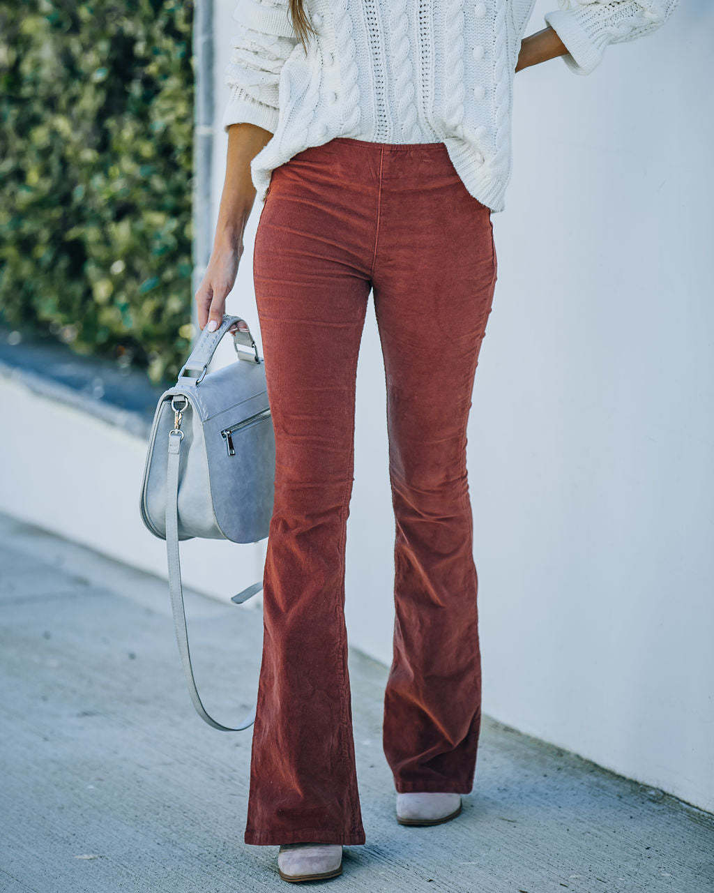 Pantalones slim flare para mujer