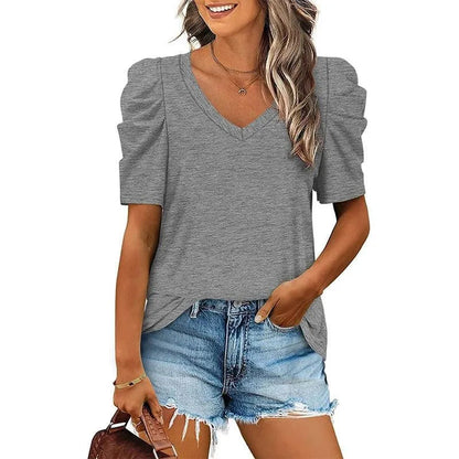 Camiseta de mujer | Cuello de pico | Corte holgado | Perfecta para ocasiones informales
