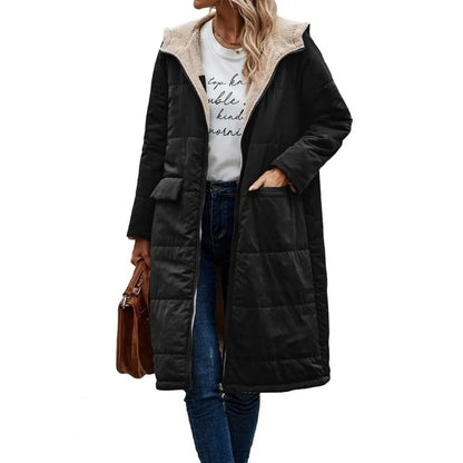 Abrigo largo de invierno para mujer