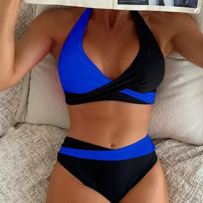Bikini sexy sin espalda con tirante cruzado