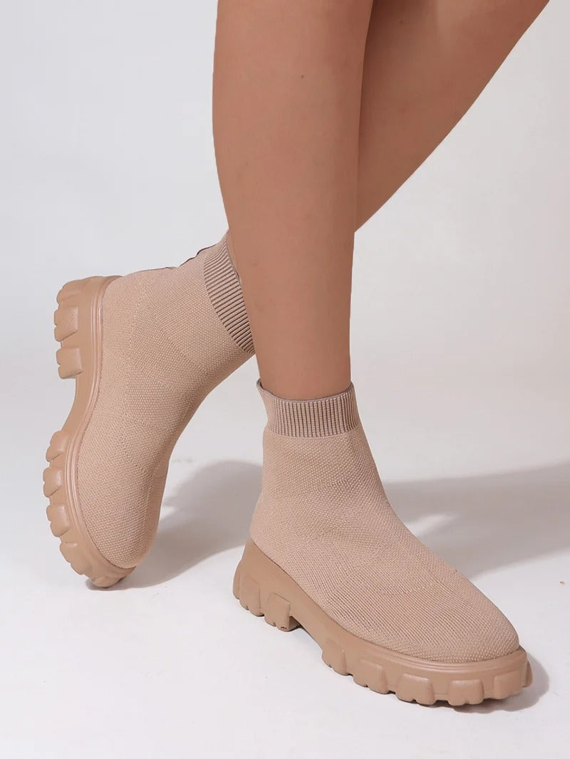 Quinn Boots | Botas calcetín de moda con suela de plataforma