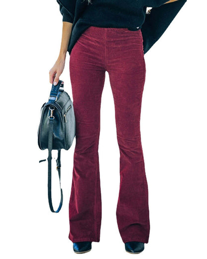 Pantalones slim flare para mujer