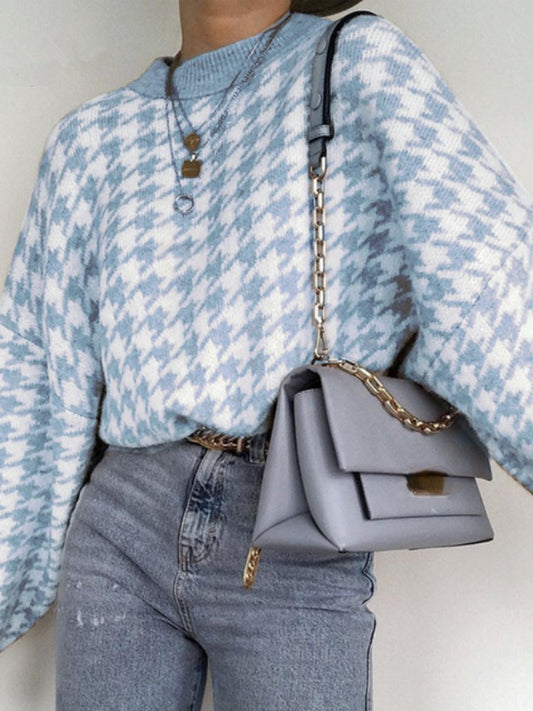 Léna | Jersey de cuadros azules y blancos para un look clásico