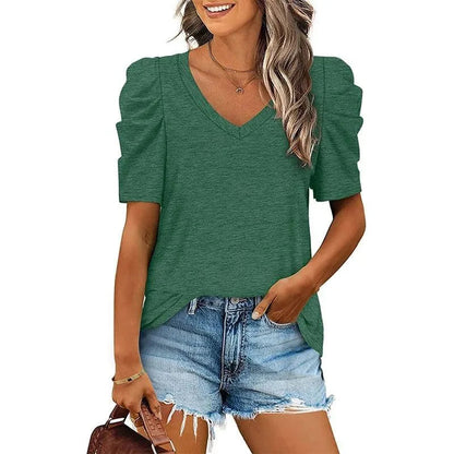 Camiseta de mujer | Cuello de pico | Corte holgado | Perfecta para ocasiones informales