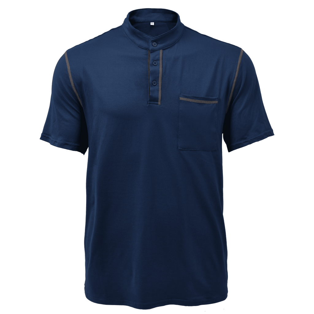 Męska Koszulka z Krótkim Rękawem Henley Codzienna