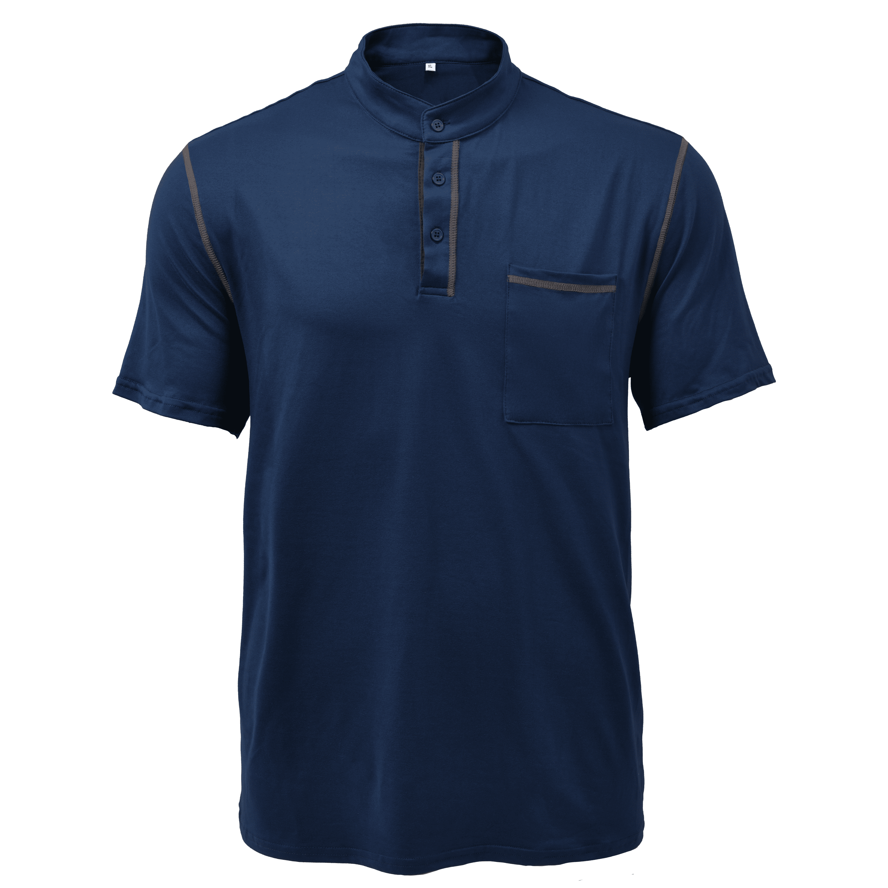 Męska Koszulka z Krótkim Rękawem Henley Codzienna