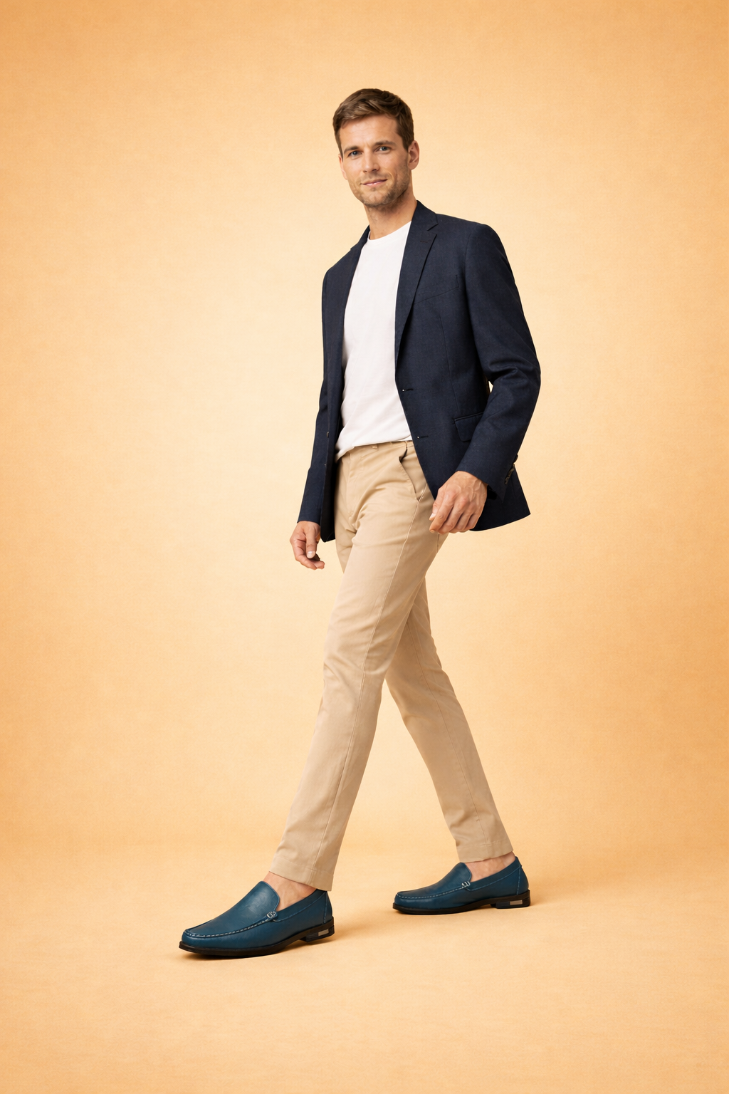 Męskie Klasyczne Eleganckie Buty Wsuwane