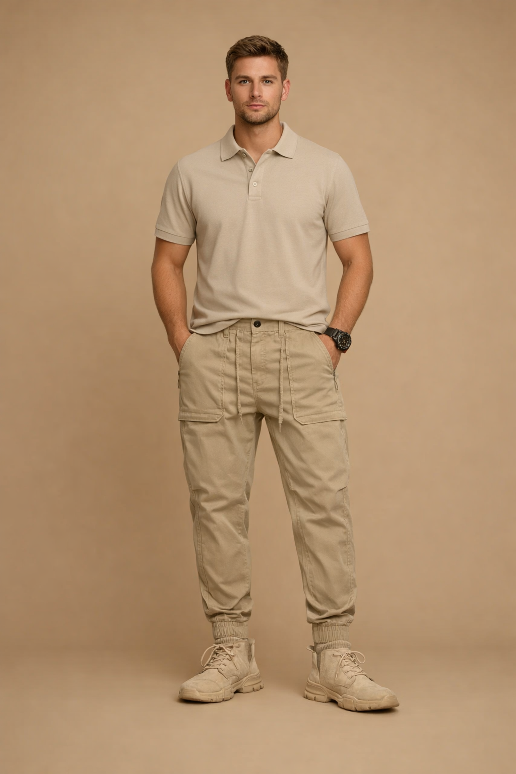 Męskie Spodnie Cargo Jogger