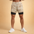 Męskie Krótkie Spodenki Do Biegania Dwa W Jednym