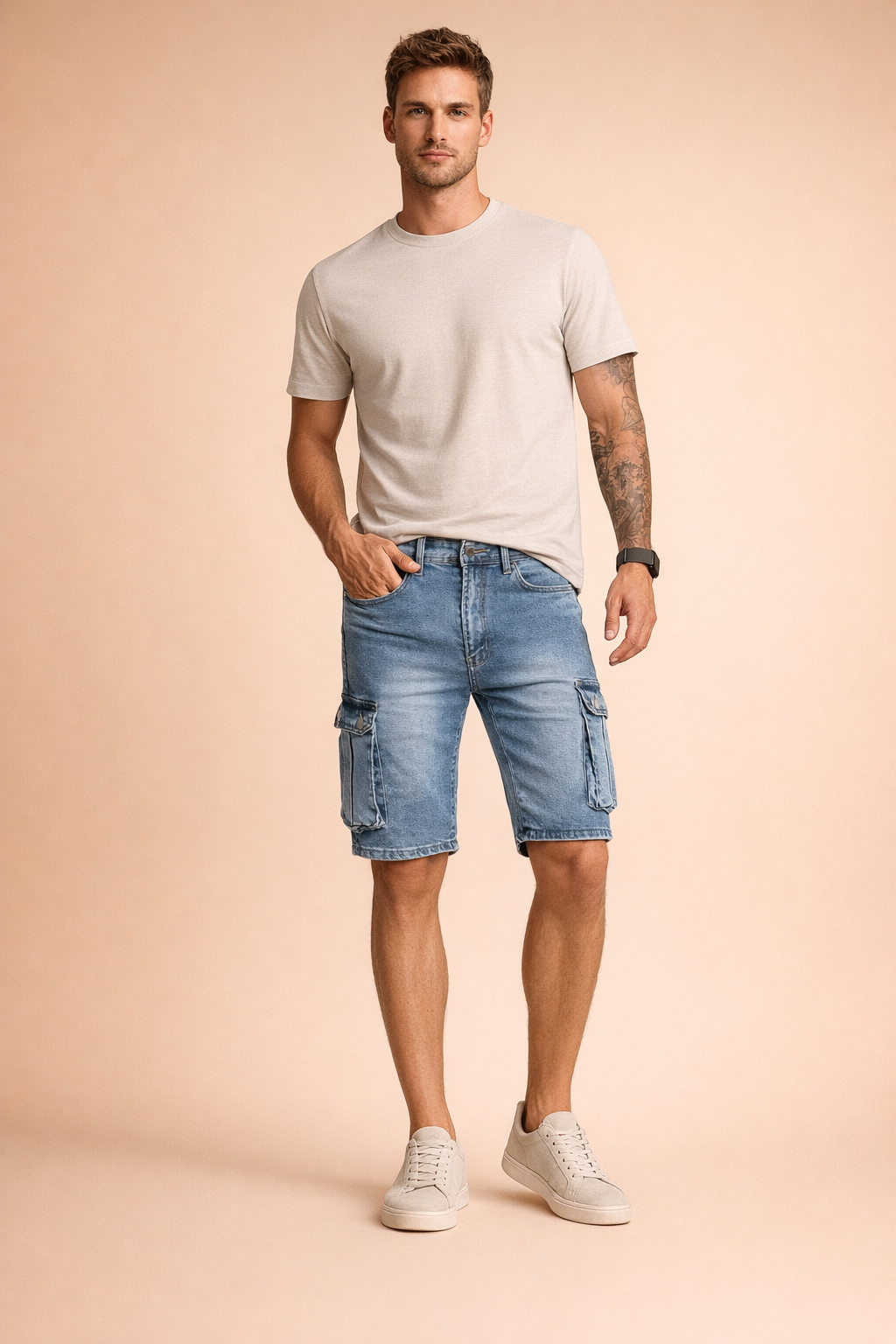 Męskie Spodenki Cargo Casual