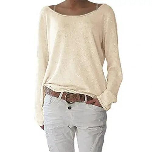 Millie Sweater | Cálido jersey de lana con cuello redondo de forro polar