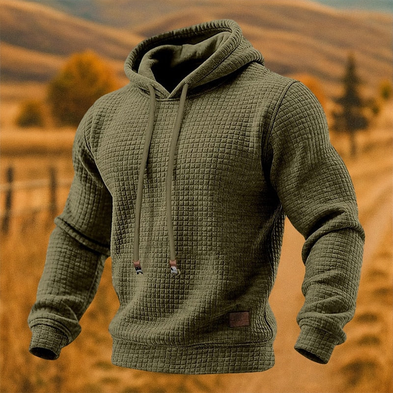 Męska Bluza Hoodie Wsuwana Kaptur Sznurek Luźny Krój