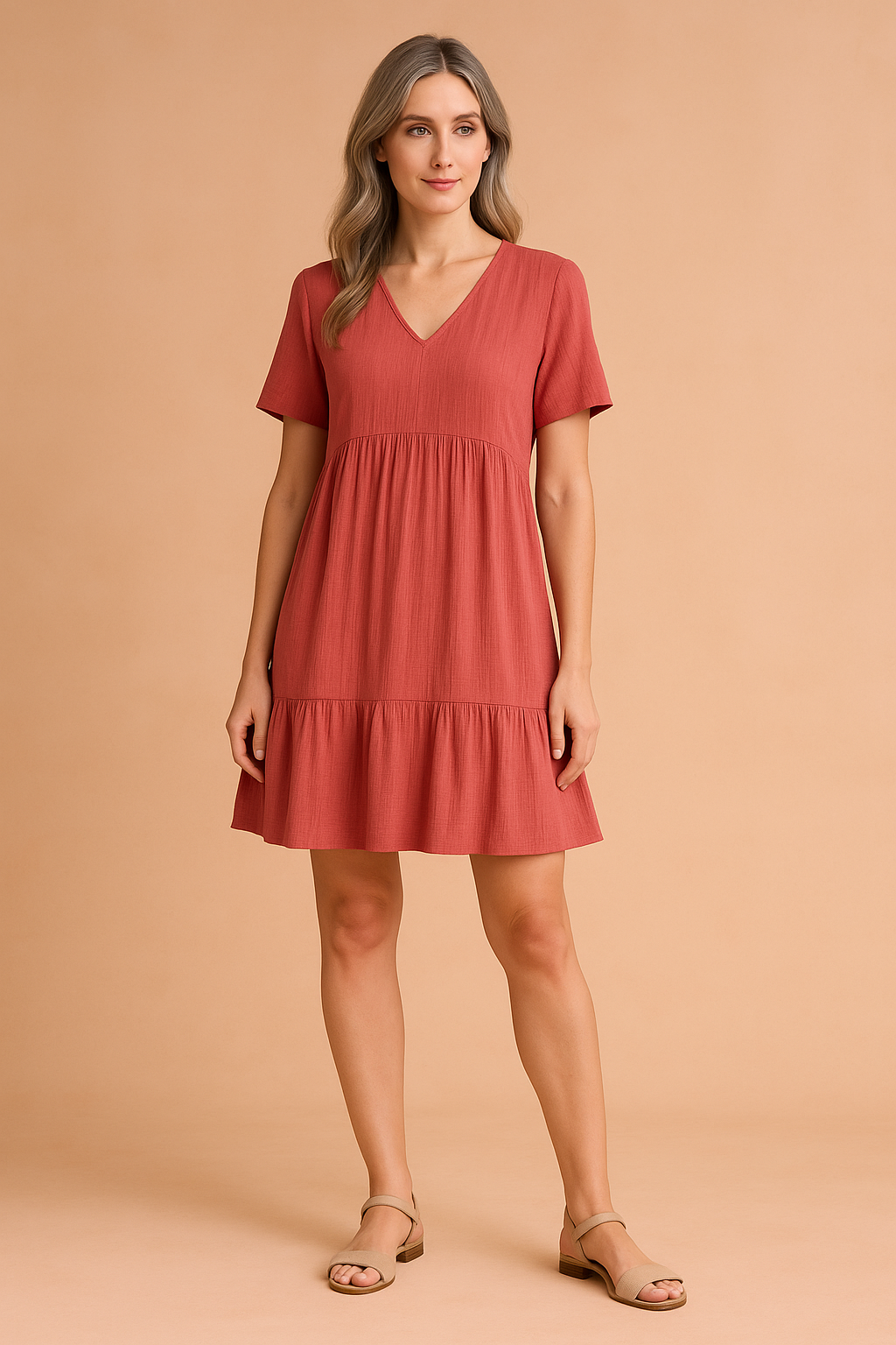 Damska Sukienka Typu Babydoll