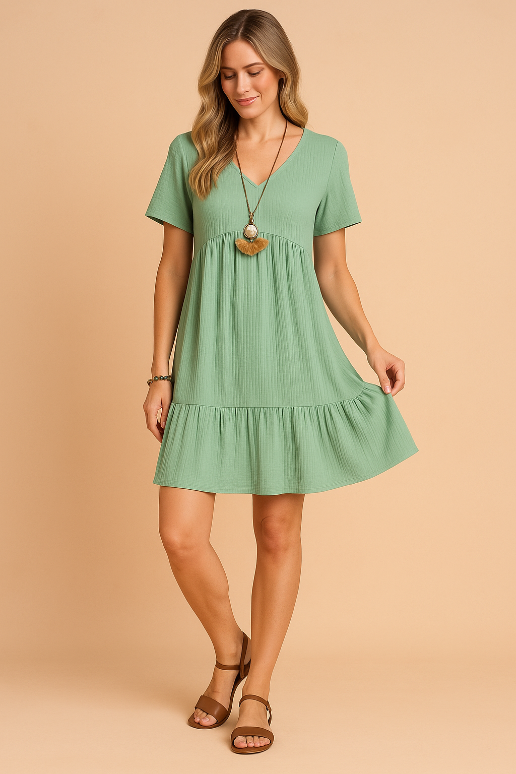 Damska Sukienka Typu Babydoll
