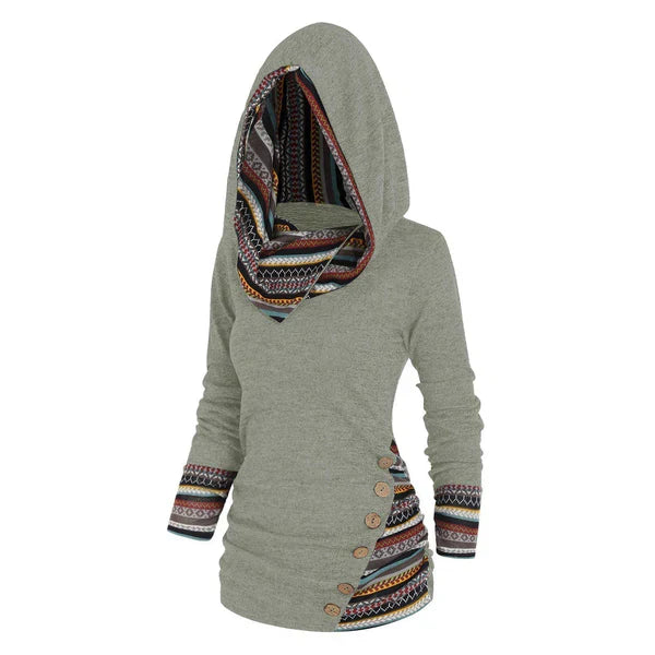 Saymera | Sudadera casual tribal con capucha