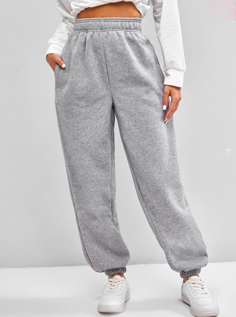 Pantalones de chándal cómodos con cintura alta para mujer