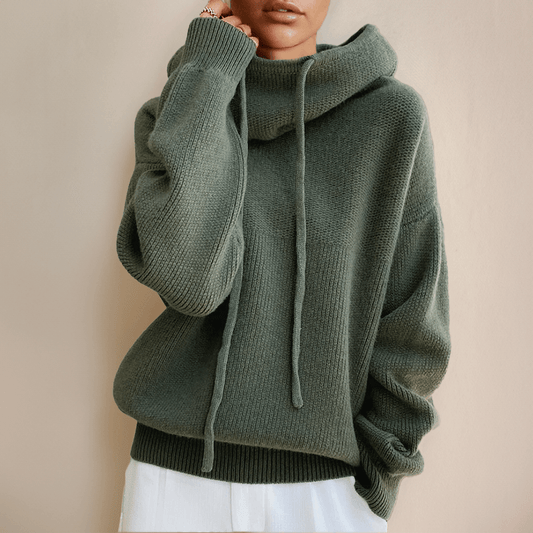 Natividad Sweater | Jersey de mujer en lana Diseño de cuello alto
