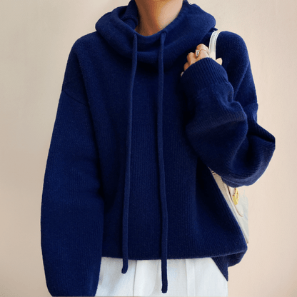 Natividad Sweater | Jersey de mujer en lana Diseño de cuello alto