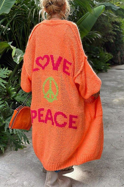 Nova Vest | Cómodo chaleco oversize con estampado "Love & Peace