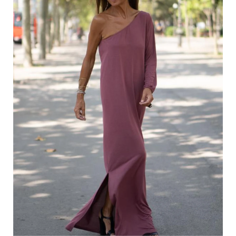 Vestido elegante y ligero con un hombro