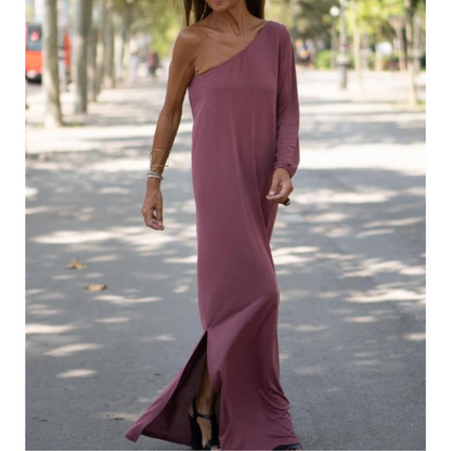 Vestido elegante y ligero con un hombro