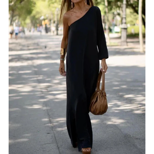 Vestido elegante y ligero con un hombro